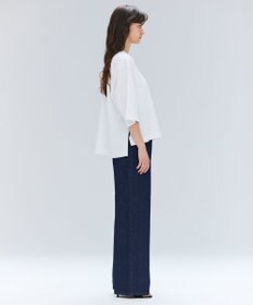 BEIGE， 【洗える・GLOW ８月号掲載】S.BABILA / スリットネックオーバーサイズTシャツ