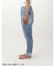 tsumori chisato SLEEP ツモリチサト ボトムス ロングパンツ ルームウェア 綿100%(本体) ミニ裏毛素材 デニム風プリント サルエルパンツ tsumori chisato SLEEP UOX558 /ワコール