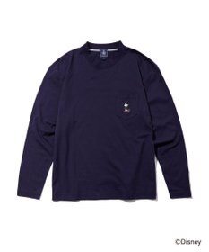J.PRESS MEN 【DISNEY COLLECTION】【UNISEX】ワンポイントロングスリーブ Tシャツ / ミッキーマウス