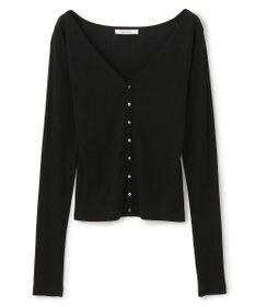 BEIGE， 【洗える・BAILA 10月号掲載】MARINO / 2WAYリブコンパクトカーディガン