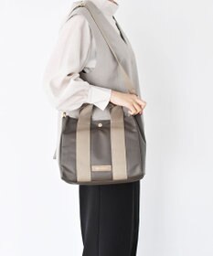 Hekhèr Le Style de Vie 新色追加【日本製 / 2WAY】PUコートコットンキャンバス トートバッグ medium