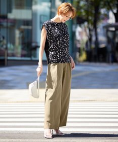 ICB 【WEB限定カラーあり・洗える】 プリントコンビ カットソー