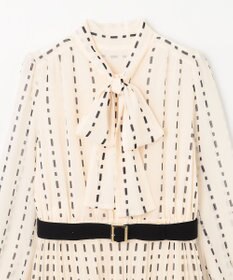 GRACE CONTINENTAL ドットストライププリントワンピース