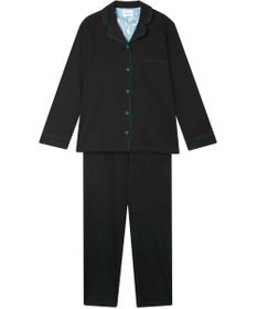 une nana cool 【綿100%】60/1 シルケットスムース 長袖開襟 MADE WITH LIBERTY FABRIC