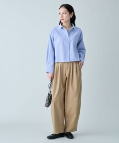 ANY L チノライクタックバレルパンツ