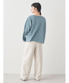 earth music&ecology スクエアボーダープルオーバー