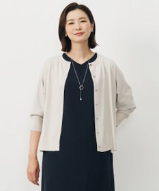 J.PRESS LADIES S 【洗える】レーヨンストレッチ カーディガン
