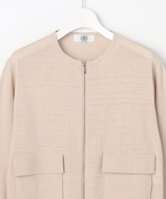 J.PRESS LADIES L LINEN COTTON BLEND ニット ブルゾン