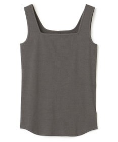 UNFILO 【新色登場】スクエアテレコタンクトップ チャコール