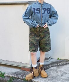 WEGO デニムショートバイカーブルゾン