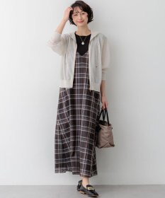 23区 【先行予約/見上愛さん着用】ハイツイストシアーチェック キャミソールワンピース