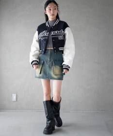 WEGO スタジアムロゴショートスタジャン