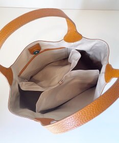 Hekhèr Le Style de Vie 【日本製/セレモニーにも】シュリンクレザー ハンドバッグ medium