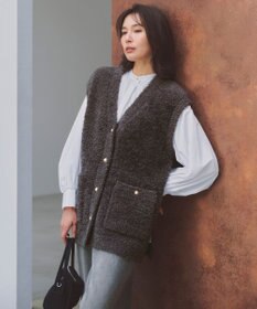 UNFILO L 【STORY×UNFILO】シャギーニット ベスト