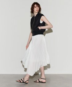 NAVE 【Nave　洗える】プリーツサテン スカート