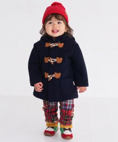 MIKI HOUSE HOT BISCUITS 【80-120cm】 フリースボンディング ダッフルコート