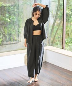 #Newans 【UVカット・撥水】ワイドパンツ ラッシュガード