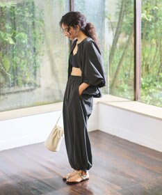 #Newans 【UVカット・撥水】ワイドパンツ ラッシュガード