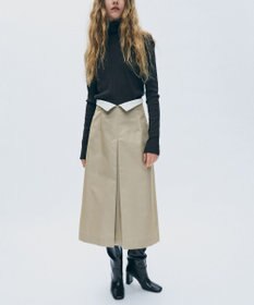 uncrave チノギャバジン Aラインスカート