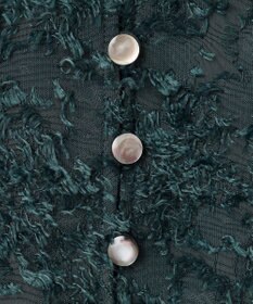 23区 L 【洗える】シアーカットジャカード ブラウス