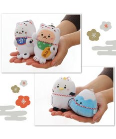 Mother garden しろたん 縁起物キーホルダー 《鶴らむね》 単品