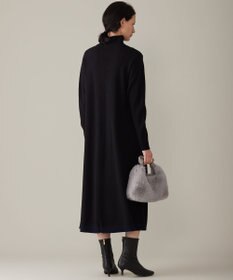 自由区 【洗える】セミウーステッドウールニット ワンピース