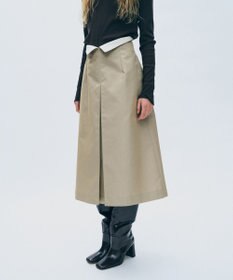 uncrave チノギャバジン Aラインスカート