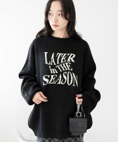 WEGO ウェーブロゴジャガードニットプルオーバー