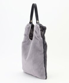 ANY 2WAYバイカラーファーバッグ