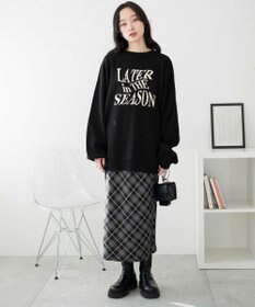 WEGO ウェーブロゴジャガードニットプルオーバー