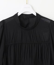 ANY SIS 【洗える】シャーリングシアー ブラウス