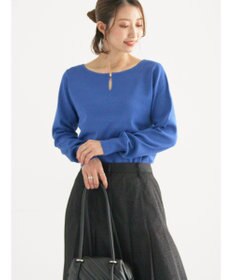 Te chichi スクエアチャームキーネックプルオーバー