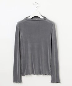 Feroux 【洗える】ベロア ハイネックトップス