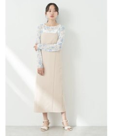 earth music&ecology バックスリットＩラインキャミワンピース