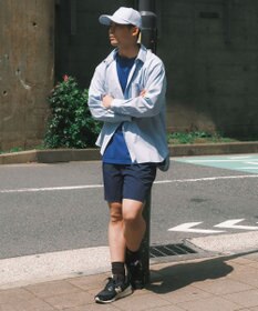 SHARE PARK MENS 【UVカット・撥水・ストレッチ】イージーデニムレギュラーカラーシャツ