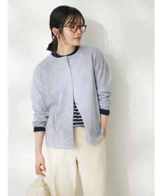 CRAFT STANDARD BOUTIQUE ウ゛ィンテージ風天竺　パール釦クルーカーデＬ／Ｓ