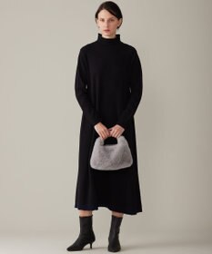 自由区 【洗える】セミウーステッドウールニット ワンピース