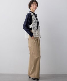 23区 【先行予約】エンブロイダリーレース ニットベスト