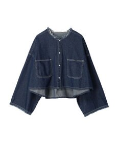 earth music&ecology スクエアデニムシャツ