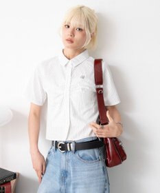 WEGO コンパクトギャザーシャツ