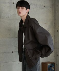 WEGO 【ユニセックス着用ITEM】エコレザー2WAYフライトジャケット