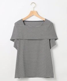 組曲 L 【先行予約】GIZAコットンオフショルダー カットソー