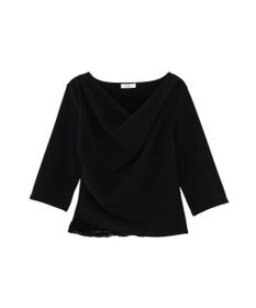 earth music&ecology レースレイヤードドレーププルオーバー