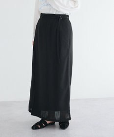 CRAFT STANDARD BOUTIQUE リネンライクラップ風スカート