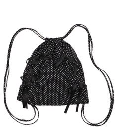 WEGO ドロストリボンギャザーナップサック