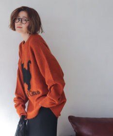 WEGO 【ユニセックス着用ITEM/MLサイズ展開/25年秋冬新作】ファジーグラフィックプルオーバー