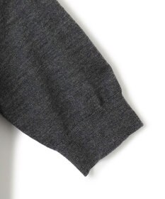 23区 【洗える/アンサンブル対応】サステナブルウール 半袖バイカラー ニット