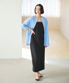 #Newans 【洗濯機可能/シワになりにくい】〈お腹・腰回りをカバー〉ピンタックデザインスクエアブラウス