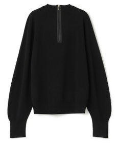 BEIGE， 【洗える】LAURA / ドライタッチバックジップニット