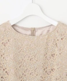 自由区 【セットアップ対応・洗える・XSサイズあり】レースコンビ ブラウス